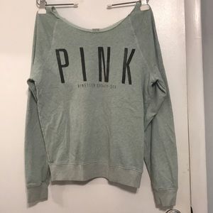 PINK Souchy off the shoulder sweat shirt